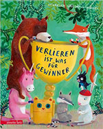 Tiere um einen Pokal