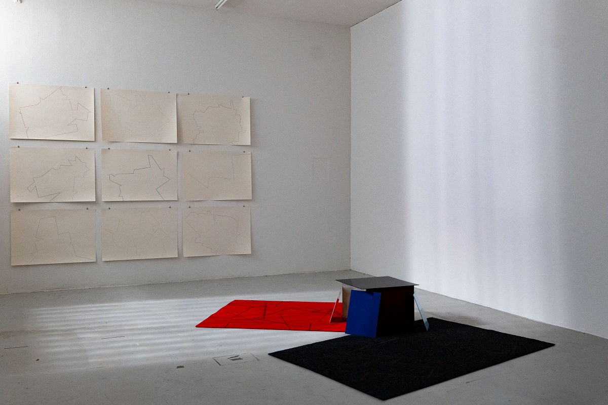 Ausstellungsansicht: Installation von Elisa Peyker